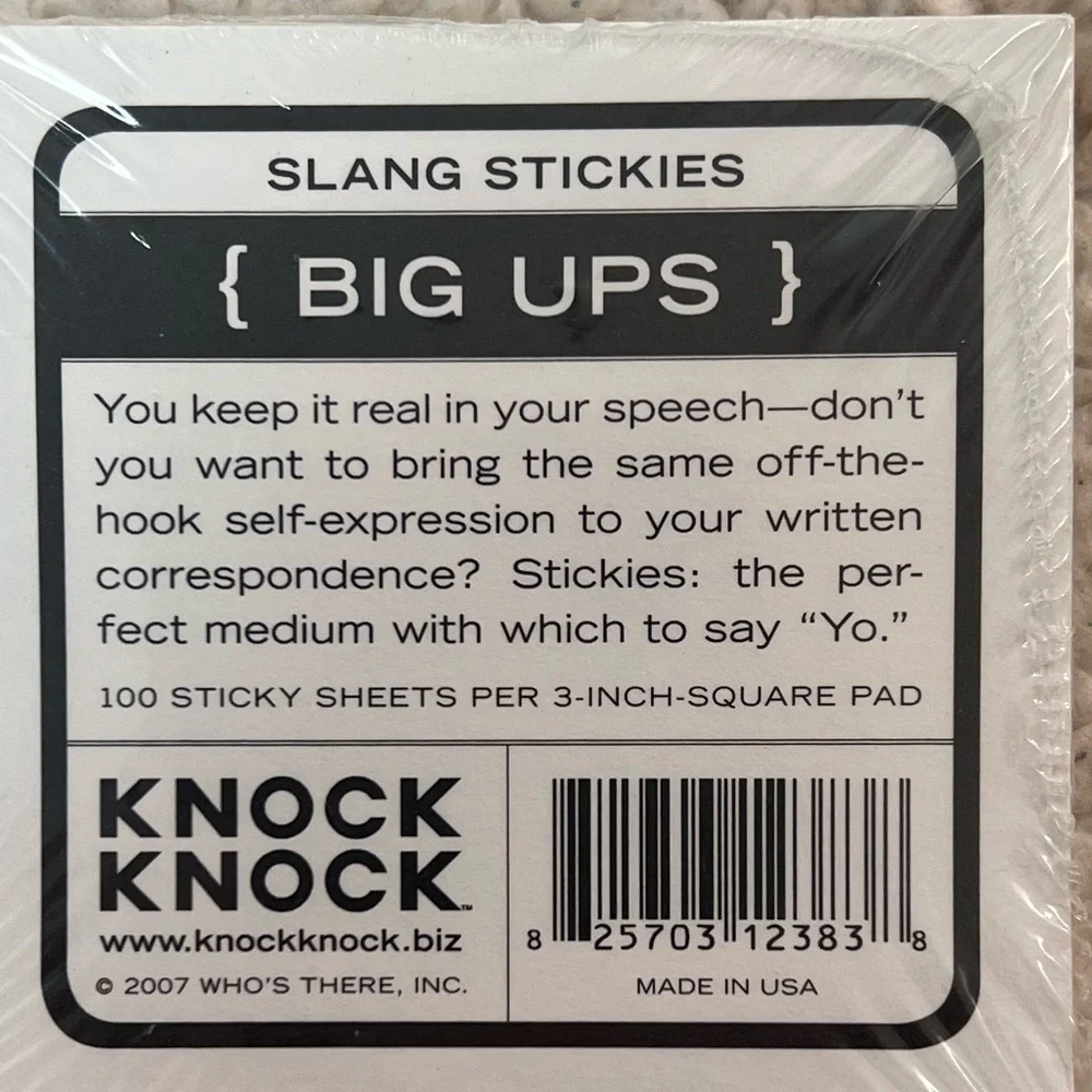 Knock Knock Sticky Notes Notepad Assortment - Set of 5